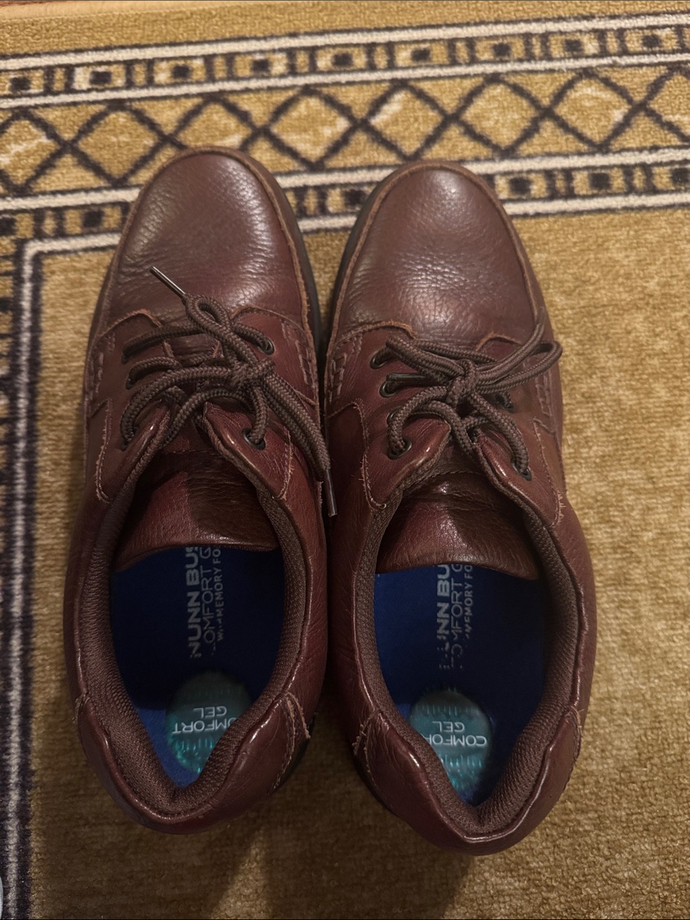 Nunn Bush Men's Brown Leather Lace-Up Oxford Derbys